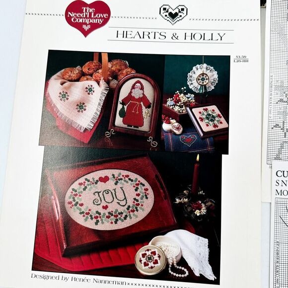 CHRISTMAS Santa Claus Cross Stitch Pattern Booklets Vintage St. Nick Primitive - Picture 4 of 9